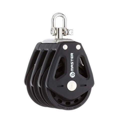 PLAIN BEARING BLOCK Sailboat Hardware 60mm 2 1/3" Triple Swivel Shackle Master BP-0605F