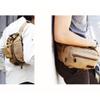 Sports Pockets Men's Sports Bag Multi-Function Fanny Pack Large-Capacity Waist Bag Canvas HW-25 (Green) view 2