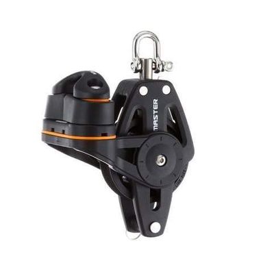 PLAIN BEARING BLOCK Sailboat Hardware 60mm 2 1/3" Single Swivel Shackle Becket Fairlead Cleat Master BP-0611F