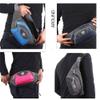 Chest Bag Multi-Function Pocket Messenger Bag Sports Fanny Pack Diagonal Bag Unisex Waist Pack Large-Capacity Pockets VJ-82 (Navy Blue) view 4