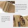 Chest Bag Men's Messenger Bag Large Capacity Fanny Pack Canvas Pockets Unisex Waist Pack Multi-Function K-33 (Brown) view 4