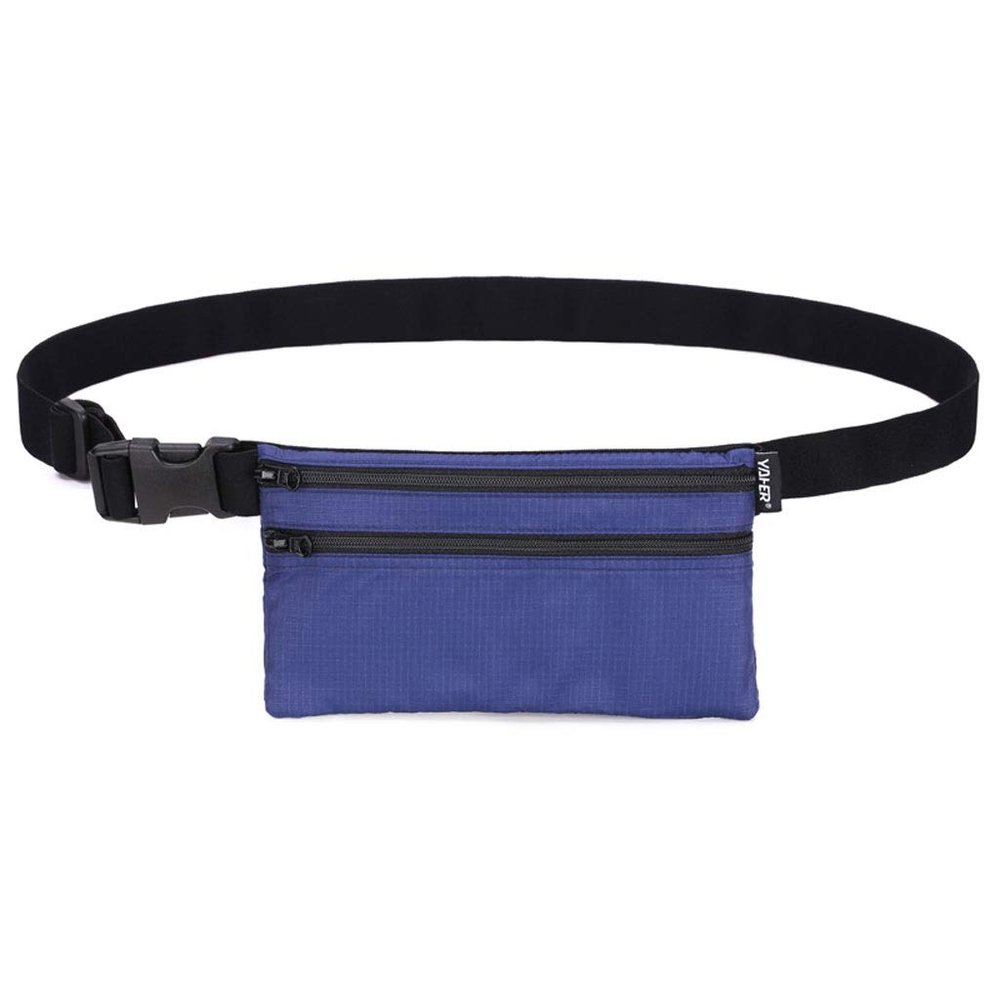 Sports Bag Multi-Functional Fanny Pack Men and Women Waist Bag Mini Waist Pack Fashion Y-38 (Blue)