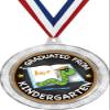 2 1/2" Silver Kindergarten Graduation Medal, Kids Graduation Awards 20 Pack view 1