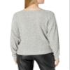 A. Byer Women's Long Sleeve Scoop Neck Top (Junior's), Heather Grey, M view 2