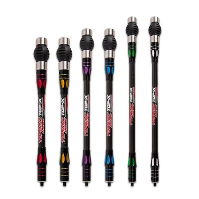Ace Hunter Archery Side-Bar10/12/15" in Double Color Compound Bow 3kPure Carbon Fiber Stabilizer for Bow Shooting Balance Rod Extender Side Bar Recurve (Blue, 15")