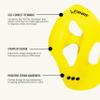 FINIS Iso Swim Training Paddles - Stroke Technique Trainer - Isolates Muscle Groups - Strapless - Black/Gold - Large view 4