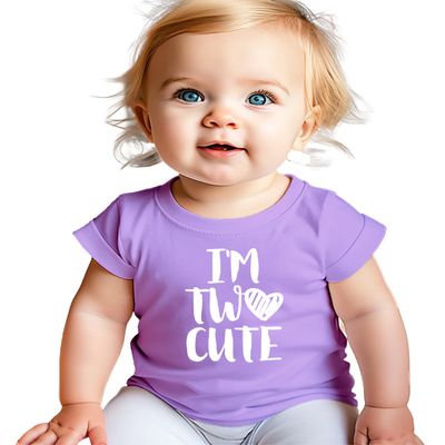 Olive Loves Apple Im Two Cute 2nd Birthday Shirt for Toddler Girls Second Birthday Outfit Purple Shirt 3T