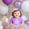 Olive Loves Apple Im Two Cute 2nd Birthday Shirt for Toddler Girls Second Birthday Outfit Purple Shirt 3T view 2
