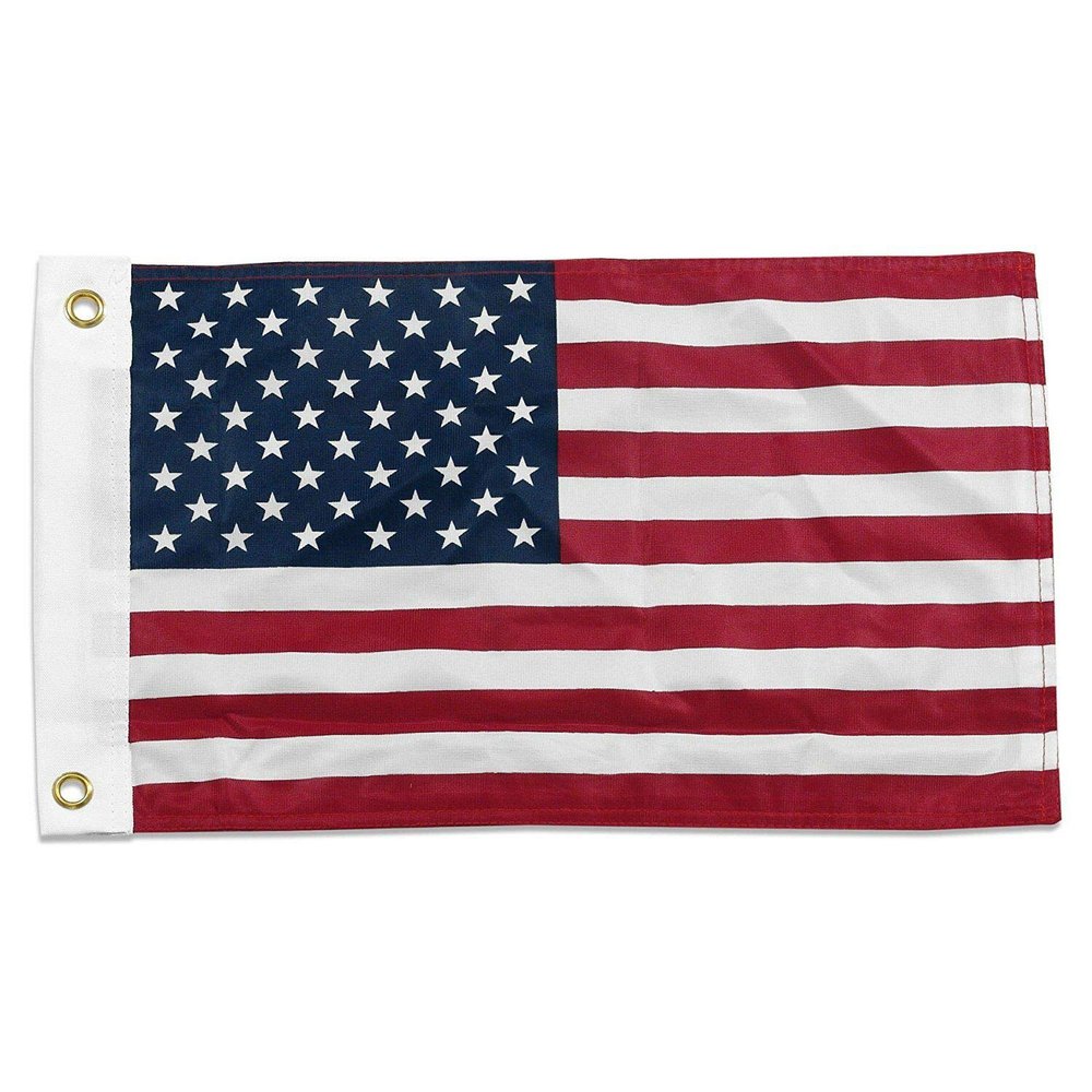 MWS 12x18 USA America 50 Star 12"x18" Polyester Boat Motorcycle Flag Grommets
