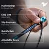 Elite Jumps Surge 3.0 Professional Speed Rope for Double Unders - Patented Dual Bearing Ultra Light-Weight Handle for Premium Spin Control and Kink-Resistant Cable for fast Speed Jump Rope view 2