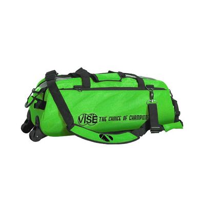 Vise Clear Top 3 Ball Tote Roller Bowling Bag- Green