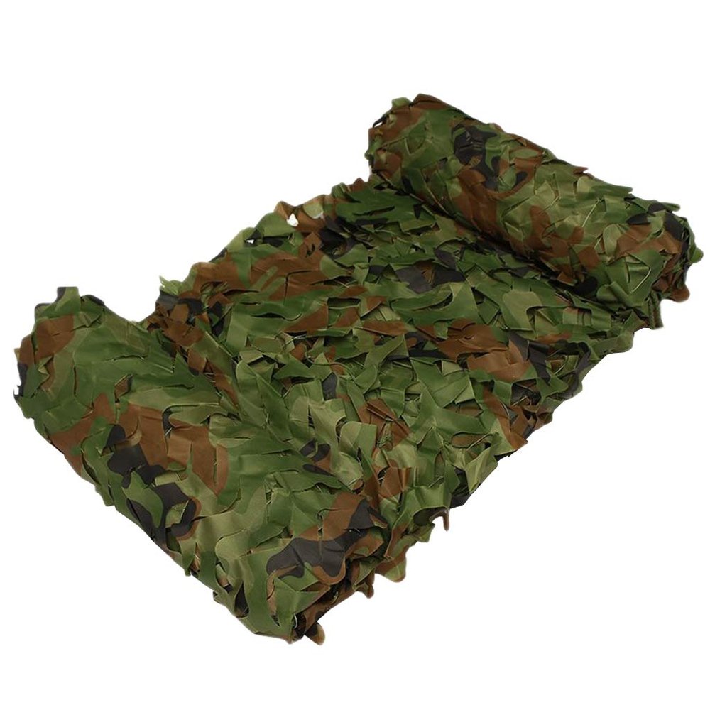 LIYFF-Tarps Woodland Camouflage Netting Military Desert Lightweight Durable Army Mesh Nets Sunshade Decoration Hunting Blind Shooting Camping Photography Camo Netting