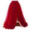 EllieHouse Adult Bride Split Long Maxi Prom Party Evening Tulle Skirt Red XXL view 1