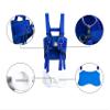 GAFFER SPORTFISHING Adjustable Fishing Belt & Shoulder Harness | Offshore Fighting Belt with Rod Holder | Foam-Padded Fish Fighting Harness | Durable Saltwater Stand-Up Rod Belt for Fishing - Blue view 2