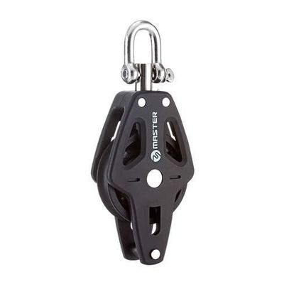 PLAIN BEARING BLOCK Sailboat Dinghy Hardware 90mm 3.54" Single Swivel Shackle Becket Master BP-0902F