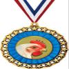 Chicken Medal, 2 1/2" Galaxy Star Chicken Medals, Great Chicken Awards 50 Pack Prime view 1