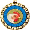 Chicken Medal, 2 1/2" Galaxy Star Chicken Medals, Great Chicken Awards 50 Pack Prime view 2