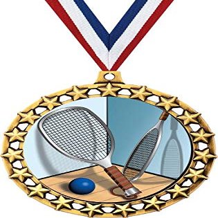 Racquetball Medal, 2 1/2" Galaxy Star Racquetball Medals, Great Racquetball Awards 50 Pack Prime