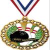 Bowling Medal, 2 1/2" Galaxy Star Bowling Most Improved Medals, Great Bowling Awards 50 Pack Prime view 1