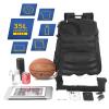 TRAILKICKER Basketball Bag Backpack with Ball Holder Multi-Sport Backpack for Soccer Volleyball Football Baseball Helmet (TK2-Black, Large) view 2