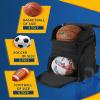 TRAILKICKER Basketball Bag Backpack with Ball Holder Multi-Sport Backpack for Soccer Volleyball Football Baseball Helmet (TK2-Black, Large) view 3