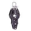 Marine Boat Yacht Sailboat Hardware 40mm 1 9/16 inch Single Fiddle Swivel Shackle Becket Block Small Boat Block Master BB-0420F view 1