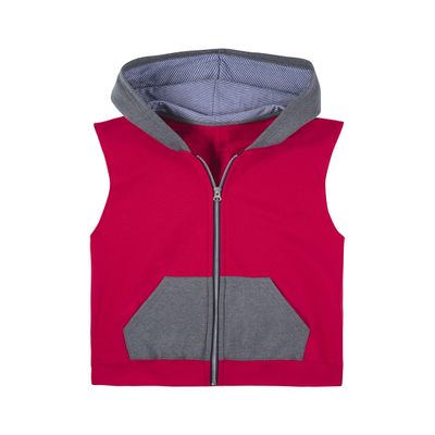 Fruit of the Loom boys Fleece & Sweatpants Vest, Vest - True Red, Medium US