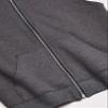 Fruit of the Loom Boys' Fleece Full Zip Sleeveless Vest, CHARCOAL HEATHER/TIMES SQUARE NAVY STRIPE, Medium view 2