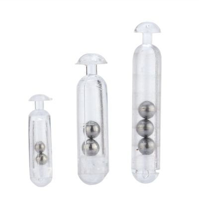 Fishing Rattles Shake, 30pcs Transparent Durable Fishing Rattles Shake Fishing Lures Insert Tube Attract Fish