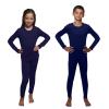 Ultra Dry Children Thermal Underwear Set by Outland; Base Layer; Soft Fleece; Top&Leggings Navy