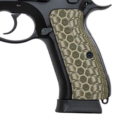 Guuun CZ 75 Grips Full Size CZ 75B G10 Gun Grip Thin OPS Mechanical Texture
