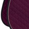 Dover Saddlery DS Quilted All-Purpose Piped Saddle Pad, Size: All-Purpose-A/P, Color: Burgundy/Light Grey/Black view 3
