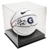 OnDisplay Deluxe Acrylic UV-Protected Basketball/Soccer Ball Display Case -- Luxury Handmade Clear Memorabilia Display (Black Base) view 1