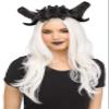 Black Horns and Flowers Headpiece Standard view 1