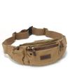 Sports Pockets Men's Sports Bag Multi-Function Fanny Pack Large-Capacity Waist Bag Canvas G-84 (Brown) view 1