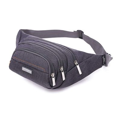 Sports Bag Waterproof Fanny Pack Large-Capacity Waist Bag Men's and Women's Waist Pack Multi-functio A-24 (Gray)