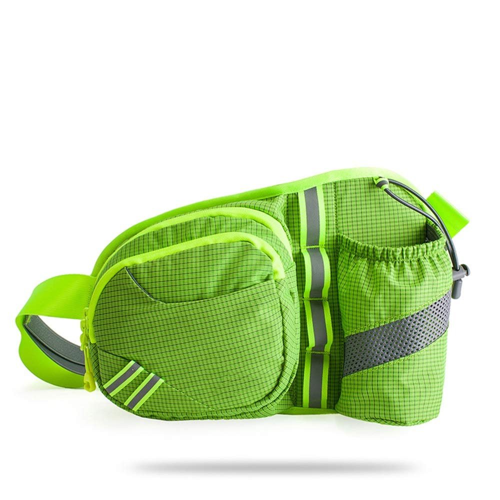 Sports Bag Outdoor Fanny Pack Sports Bottle Waist Bag Marathon Outdoor Waist Pack Men and Women YT-90 (Green)