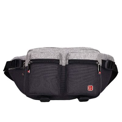 Chest Bag Sports Bum Bag Outdoor Fanny Pack Casual Fitness Unisex Waist Pack Men's HH-83 (Gray)