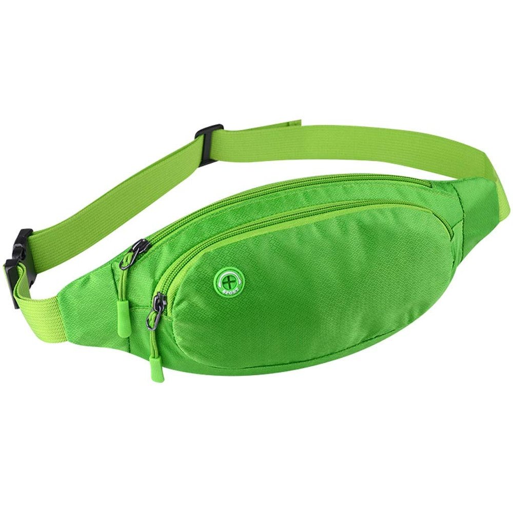 Sports Bag Waterproof Fanny Pack Multi-Function Waist Bag Sports Waist Pack Large-Capacity X-96 (Green)