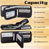 Admetus Mens Wallets Leather Zipper Wallet for Men Bifold RFID Multi Card Holder Purse black258-1 view 4