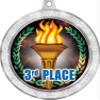 3rd Place Medal, 2 1/2" Silver Glitter Third Place Medals, Great Third Place Awards 50 Pack Prime view 2