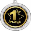 1st Place Medal, 2 1/2" Silver Glitter First Place Medals, Great First Place Awards 20 Pack Prime view 2