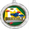 2 1/2" Silver Glitter Cornhole Medals, Great Cornhole Awards 50 Pack Prime view 2