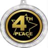 4th Place Medal, 2 1/2" Silver Glitter Fourth Place Medals, Great Fourth Place Awards 50 Pack Prime view 2
