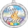 Happy Easter Medal, 2 1/2" Silver Glitter Easter Medals, Great Holiday Awards 10 Pack Prime view 2
