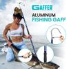 GAFFER SPORTFISHING Aluminum Fish Gaff Hook | Lightweight Fishing Pole with Sharp Stainless Steel Spear Hook | Ergonomic Foam Grips, Secure Lanyard | Saltwater & Freshwater Fishing Gaff | 54" Blue view 2