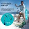 GAFFER SPORTFISHING Aluminum Fish Gaff Hook | Lightweight Fishing Pole with Sharp Stainless Steel Spear Hook | Ergonomic Foam Grips, Secure Lanyard | Saltwater & Freshwater Fishing Gaff | 54" Blue view 3