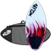 USA Made Slapfish Skimboard - Fiberglass & Carbon - Riders up to 140 lbs - 41" with Traction Deck Grip - Kids & Adults - 4 Colors (Red Board + Board Bag) view 1
