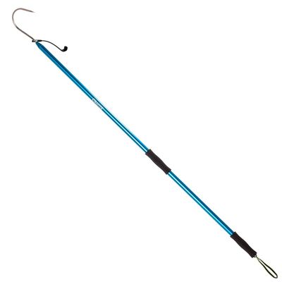 GAFFER SPORTFISHING Aluminum Fish Gaff Hook | Lightweight Fishing Pole with Sharp Stainless Steel Spear Hook | Ergonomic Foam Grips, Secure Lanyard | Saltwater & Freshwater Fishing Gaff | 54" Teal