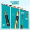 Gaffer Sportfishing 2-Piece Extendable Fishing Gaff Hook - Heavy-Duty Fishing Gaff Pole with Stainless Steel Hook - Durable, Corrosion-Resistant Design for Saltwater & Freshwater Fishing Pole - Gold view 2
